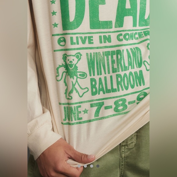 COPY - Anthropologie Letluv Grateful Dead Concert Long Sleeve Graphic Tee - Picture 4 of 7
